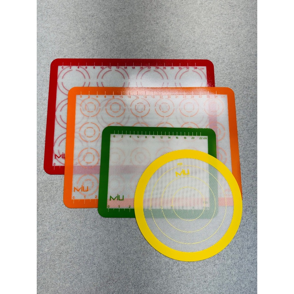 4 Pc Silicone Baking Mat Set Non Stick Reusable Pastry Cookie Sheet Liners P25